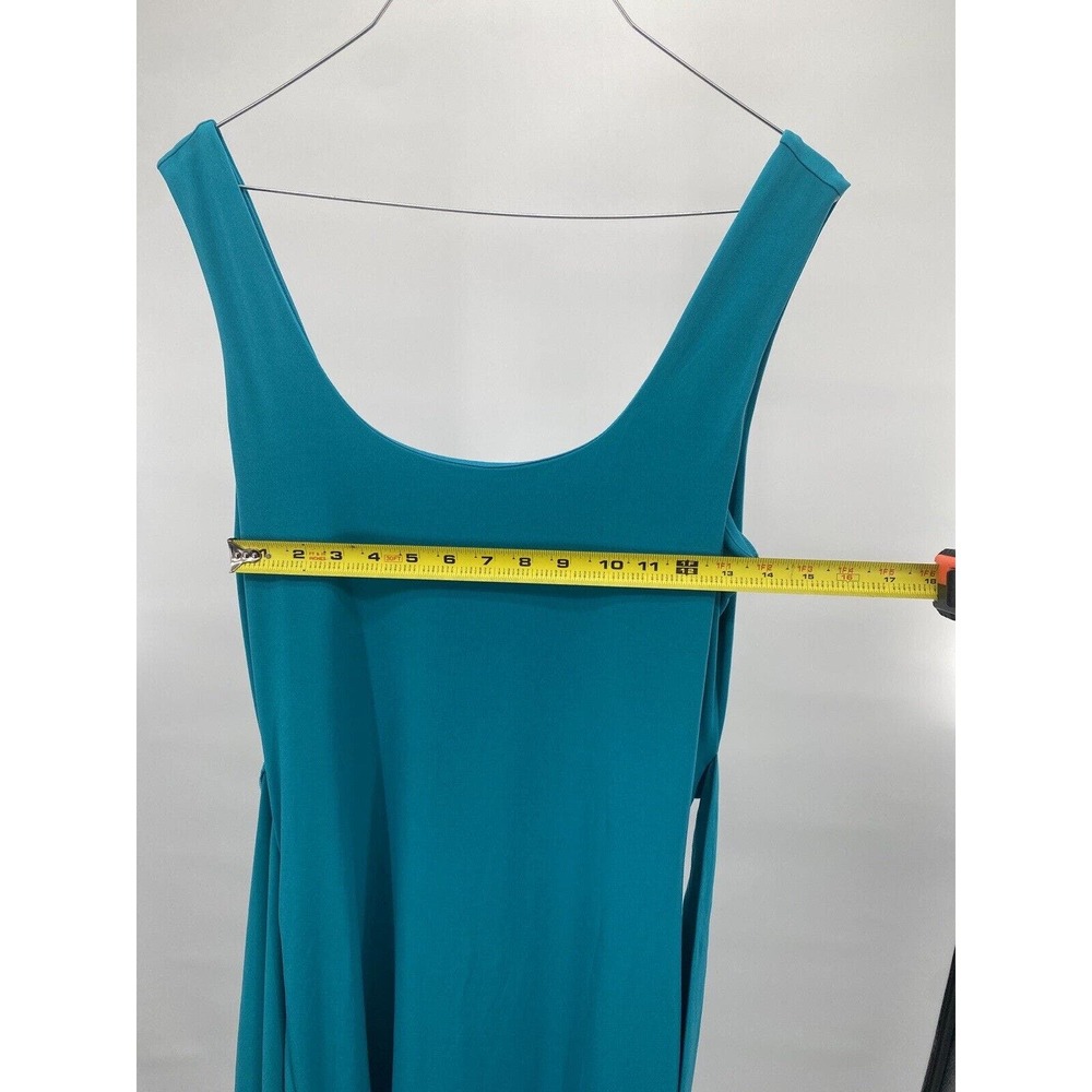 Express Sleeveless Wrap Dress Teal Turquoise Size Medium - Picture 9 of 9